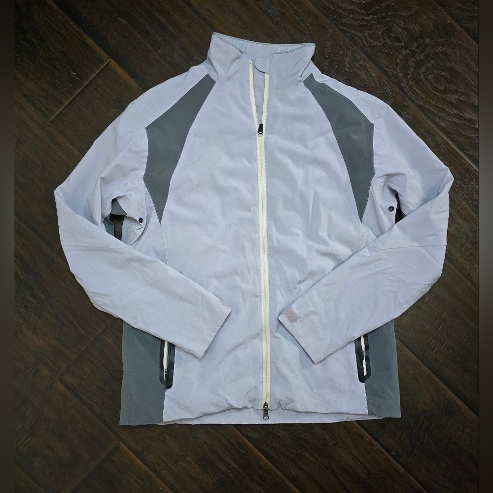 Loft 8 Womens Full Zip Windbreaker Track Jacket Lavender Medium
